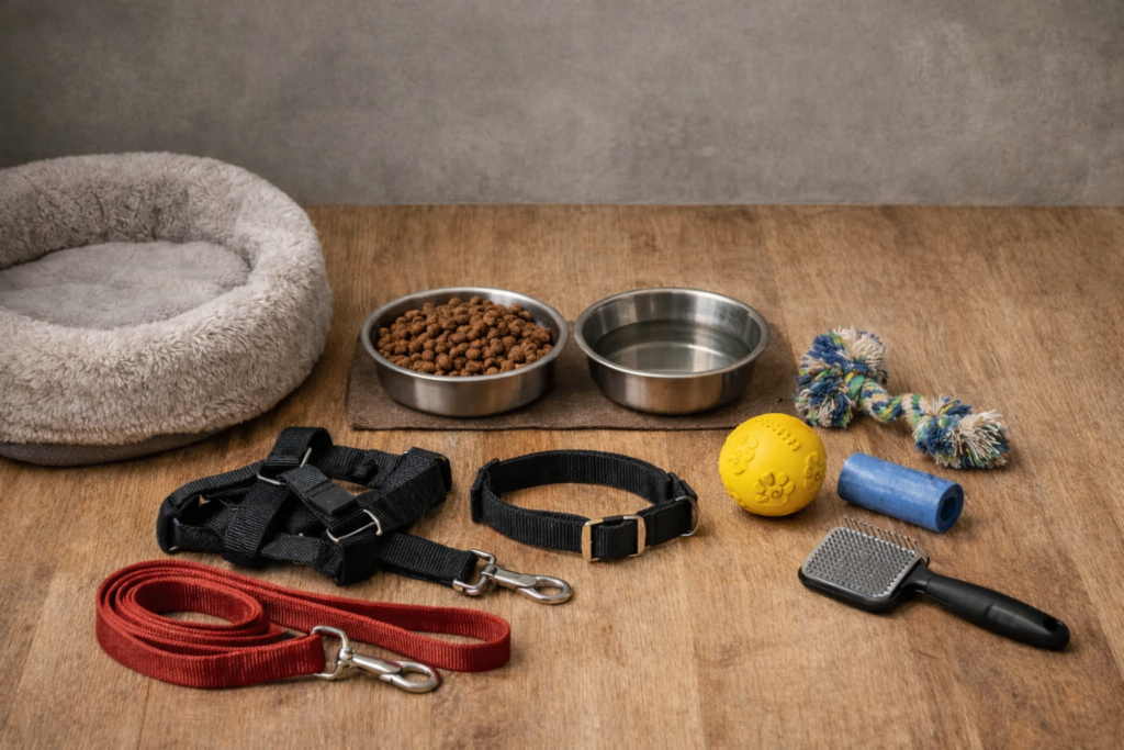 Accesorios para la llegada de un perro pequeño a casa