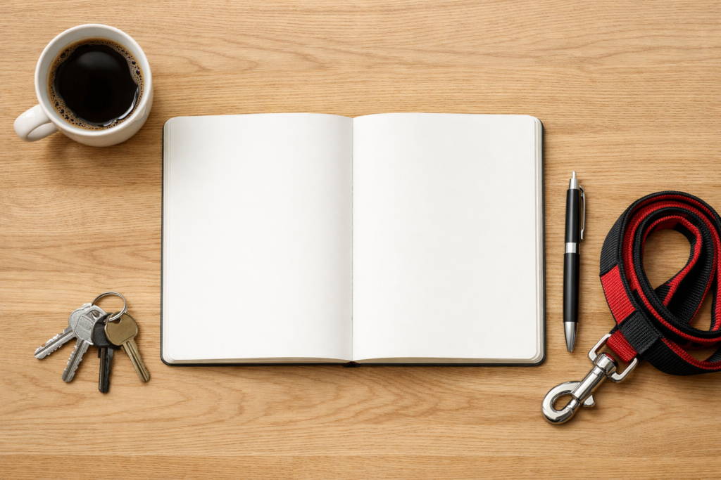 Plan de rutina para convivir con un perro en piso.