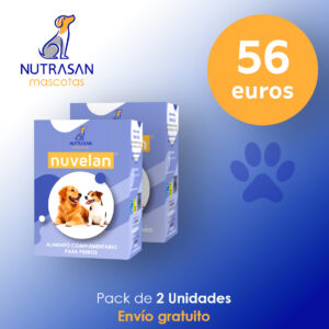 Probiótico perros Nuvelan de Nutrasan Mascotas en pack.